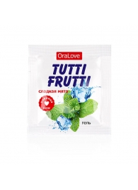 Пробник гель-смазки Tutti-frutti со вкусом мяты - 4 гр. - Биоритм - купить с доставкой в Химках