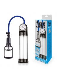 Прозрачная вакуумная помпа Sex Expert с манометром - Sex Expert - в Химках купить с доставкой