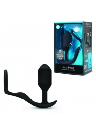 Черное эрекционное кольцо с анальным плагом Snug   Tug - b-Vibe - в Химках купить с доставкой