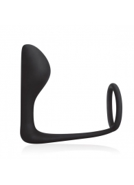 Стимулятор простаты с фиксацией эрекционным кольцом Prostate Gear - BlueLine - в Химках купить с доставкой