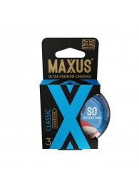 Классические презервативы в пластиковом кейсе MAXUS Classic - 3 шт. - Maxus - купить с доставкой в Химках