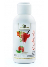 Интимный гель-смазка JUICY FRUIT с ароматом клубники - 100 мл. - БиоМед - купить с доставкой в Химках