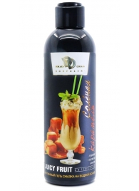Интимный гель-смазка JUICY FRUIT с ароматом солёной карамели - 200 мл. - БиоМед - купить с доставкой в Химках