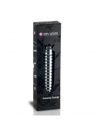 Рельефный фаллос для интенсивного электросекса Groovey George - 20 см. - MyStim - купить с доставкой в Химках