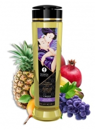 Массажное масло Libido Exotic Fruits с ароматом экзотических фруктов - 240 мл. - Shunga - купить с доставкой в Химках