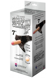 Пояс-трусики с насадкой Classic lux-Duke - 17,5 см. - LOVETOY (А-Полимер) - купить с доставкой в Химках