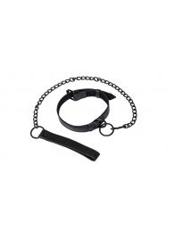 Черный ошейник Sin с поводком - Lola Games - купить с доставкой в Химках