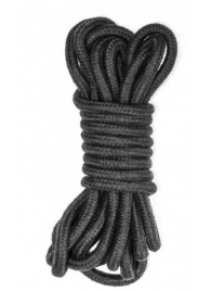 Черная веревка Do Not Disturb - 5 м. - Lola Games - купить с доставкой в Химках