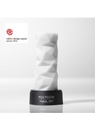 Белый 3D мастурбатор POLYGON - Tenga - в Химках купить с доставкой