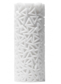 Белый 3D мастурбатор PILE - Tenga - в Химках купить с доставкой