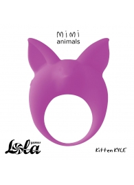 Фиолетовое эрекционное кольцо Kitten Kyle - Lola Games - в Химках купить с доставкой