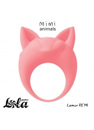 Оранжевое эрекционное кольцо Lemur Remi - Lola Games - в Химках купить с доставкой