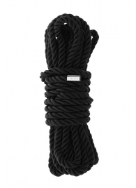 Черная веревка для шибари DELUXE BONDAGE ROPE - 5 м. - Dream Toys - купить с доставкой в Химках
