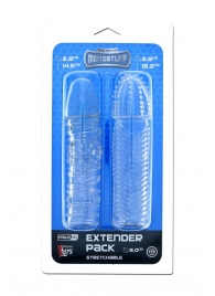 Комплект из 2 прозрачных насадок на пенис PENIS EXTENDER PACK - Dream Toys - в Химках купить с доставкой