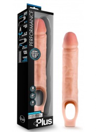 Телесный реалистичный фаллоудлинитель 10 Inch Silicone Cock Sheath Penis Extender - 25,4 см. - Blush Novelties - в Химках купить с доставкой