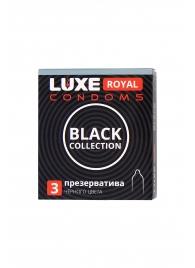 Черные презервативы LUXE Royal Black Collection - 3 шт. - Luxe - купить с доставкой в Химках