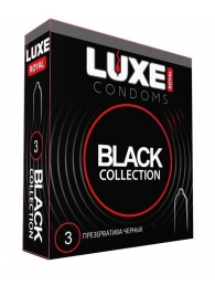 Черные презервативы LUXE Royal Black Collection - 3 шт. - Luxe - купить с доставкой в Химках