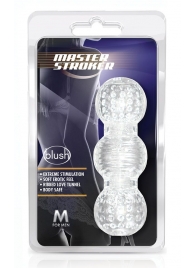 Прозрачный фигурный мастурбатор Master Stroker - Blush Novelties - в Химках купить с доставкой