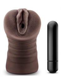 Коричневый мастурбатор-вагина Hot Chocolate Brianna - Blush Novelties - в Химках купить с доставкой