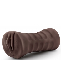 Коричневый мастурбатор-вагина Hot Chocolate Brianna - Blush Novelties - в Химках купить с доставкой
