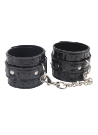 Черные наручники Surrender Wrist Restraints - Chisa - купить с доставкой в Химках