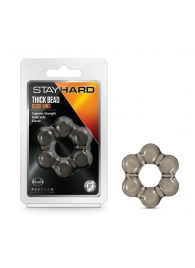 Дымчатое эрекционное кольцо Stay Hard Thick Bead Cock Ring - Blush Novelties - в Химках купить с доставкой