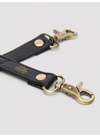 Черный фиксатор для манжет Bound to You Faux Leather Hogtie - Fifty Shades of Grey - купить с доставкой в Химках