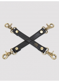 Черный фиксатор для манжет Bound to You Faux Leather Hogtie - Fifty Shades of Grey - купить с доставкой в Химках