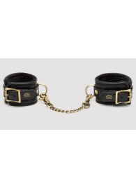 Черные наручники Bound to You Faux Leather Wrist Cuffs - Fifty Shades of Grey - купить с доставкой в Химках