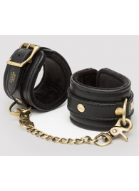 Черные наручники Bound to You Faux Leather Wrist Cuffs - Fifty Shades of Grey - купить с доставкой в Химках