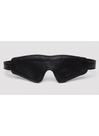 Черная плотная маска на глаза Bound to You Faux Leather Blindfold - Fifty Shades of Grey - купить с доставкой в Химках