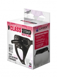 Черный пояс для насадок CLASS STRAP Restyling - LOVETOY (А-Полимер) - купить с доставкой в Химках