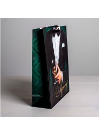 Бумажный пакет «Лучшему!» - 23 х 27 см. - Сима-Ленд - купить с доставкой в Химках