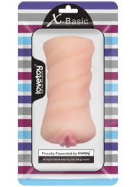 Телесный мастурбатор-вагина X-Basic Pocket Pussy без вибрации - Lovetoy - в Химках купить с доставкой