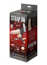 Вибрострапон Woman Midi с вагинальной пробкой - 22 см. - LOVETOY (А-Полимер) - купить с доставкой в Химках