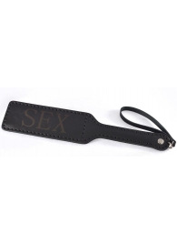 Черная гладкая шлепалка SEX - 35 см. - Sitabella - купить с доставкой в Химках