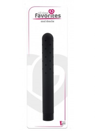 Черная насадка для анального душа ANAL DOUCHE - 15 см. - Dream Toys - купить с доставкой в Химках