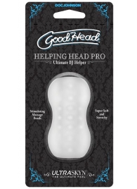 Прозрачный мини-мастурбатор Helping Head Pro - Doc Johnson - в Химках купить с доставкой