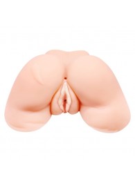 Телесная вибровагина Julie с 2 рабочими отверстиями - Baile - в Химках купить с доставкой