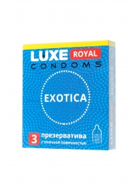 Текстурированные презервативы LUXE Royal Exotica - 3 шт. - Luxe - купить с доставкой в Химках