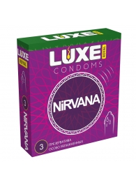 Презервативы с увеличенным количеством смазки LUXE Royal Nirvana - 3 шт. - Luxe - купить с доставкой в Химках