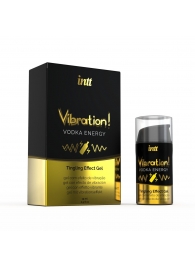 Жидкий интимный гель с эффектом вибрации Vibration! Vodka Energy - 15 мл. - INTT - купить с доставкой в Химках