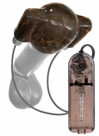 Дымчатый вибростимулятор головки пениса Dual Vibrating Head Teaser - Pipedream - в Химках купить с доставкой