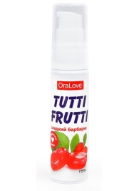 Гель-смазка Tutti-frutti со вкусом барбариса - 30 гр. - Биоритм - купить с доставкой в Химках