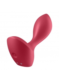 Красный вибромассажёр простаты Satisfyer Backdoor Lover - 14 см. - Satisfyer - в Химках купить с доставкой