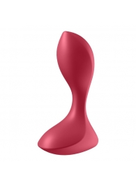 Красный вибромассажёр простаты Satisfyer Backdoor Lover - 14 см. - Satisfyer - в Химках купить с доставкой