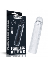 Прозрачная насадка-удлинитель Flawless Clear Penis Sleeve Add 1 - 15,5 см. - Lovetoy - в Химках купить с доставкой