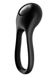 Черное эрекционное виброкольцо Majestic Duo - Satisfyer - в Химках купить с доставкой
