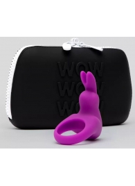 Фиолетовое эрекционное виброкольцо Happy Rabbit Cock Ring Kit - Happy Rabbit - в Химках купить с доставкой