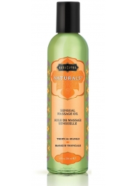 Массажное масло Naturals Tropical Mango с ароматом манго - 236 мл. - Kama Sutra - купить с доставкой в Химках